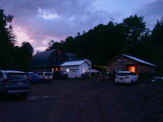 Beautiful night for a square dance at Dirty Girl Farm